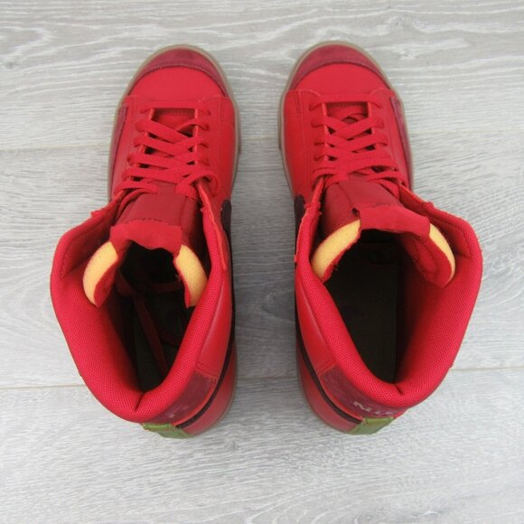 Nike Blazer Mid '77 Vintage Skate Shoes Mens Size 10 Red Burgundy NEW - Picture 9 of 13